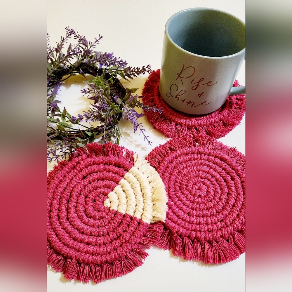 Macrame Coasters - Picture 7 of 8